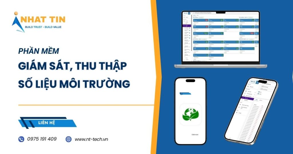 Dịch Vụ Thiết Lập Phần Mềm Giám Sát & Quản lý Dữ Liệu Môi Trường 1 Phần mềm giám sát, thu thập số liệu môi trường Nhất Tín