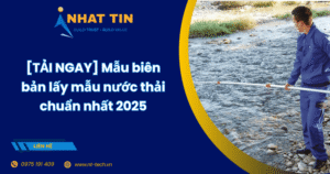 biên bản lấy mẫu nước thải