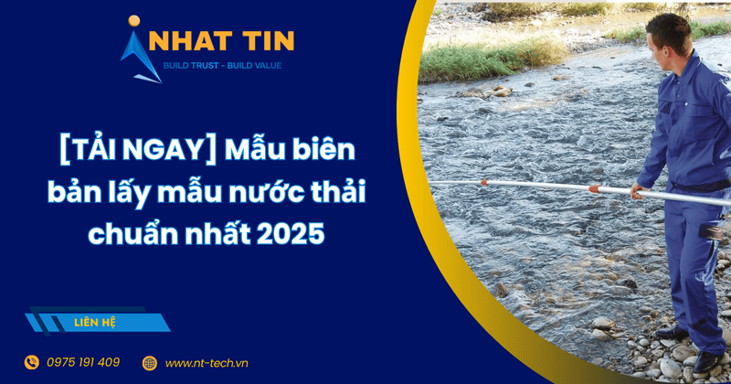 biên bản lấy mẫu nước thải