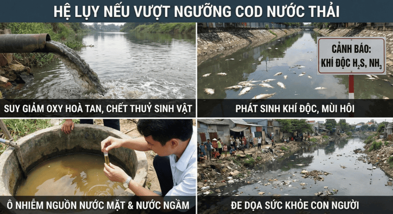COD trong nước thải là gì? Ý nghĩa, cách xác định, xử lý COD 5 cod là gì trong nước thải