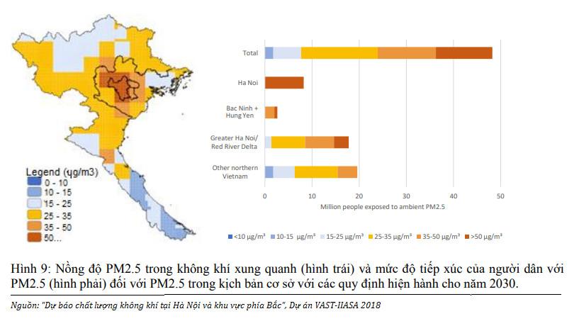 Mức độ ô nhiễm không khí ở Việt Nam 