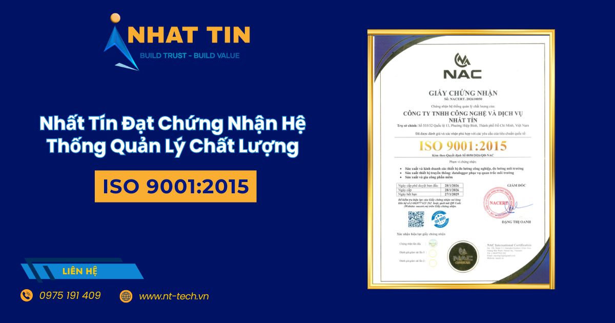 Nhất Tín Đạt Chứng Nhận ISO 9001:2015